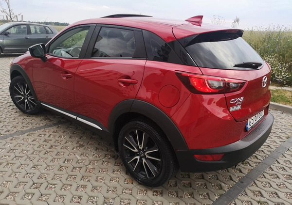 Mazda CX-3 cena 74900 przebieg: 71500, rok produkcji 2018 z Słupsk małe 137